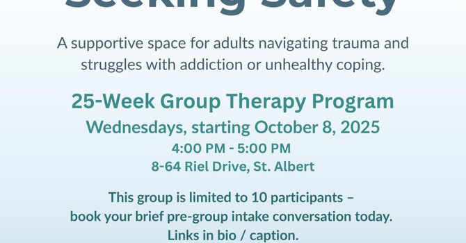 Seeking Safety - Weekly Support for Maintaining Sobriety in St. Albert