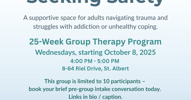 Seeking Safety - Weekly Support for Maintaining Sobriety in St. Albert image