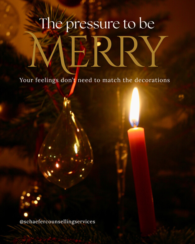 Close-up of a softly lit Christmas tree, focusing on a single candle for a calm, grounding effect.